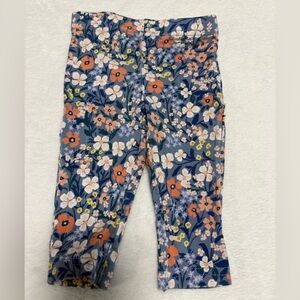 Little Sleepies Petite Petals Leggings 0-3M Bamboo Floral EUC